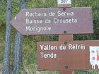 Rochers de Servia, Baisse de Crouseta, Morignole, Vallon du Réfréi, Tende