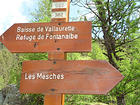 Baisse de Vallaurette, Refuge de Fontanalbe, Les Mesches