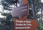 Route des Blancons, Belvédère, Granges de Rainart, Granges des Crottes, Berthemont-les-Bains