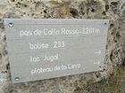 Pas de Colla Rossa (2261m), Lac Jugal, Plateau de la Ceva
